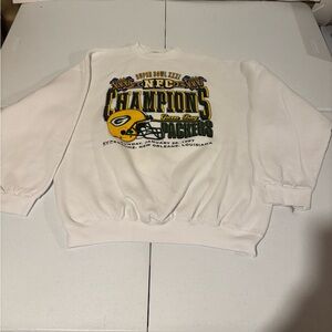 1997 Super Bowl XXXI Green Bay Packers Crewneck Sweater Men’s Size XXL